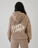 Happy Camper Puff Series Hoodie- Sand