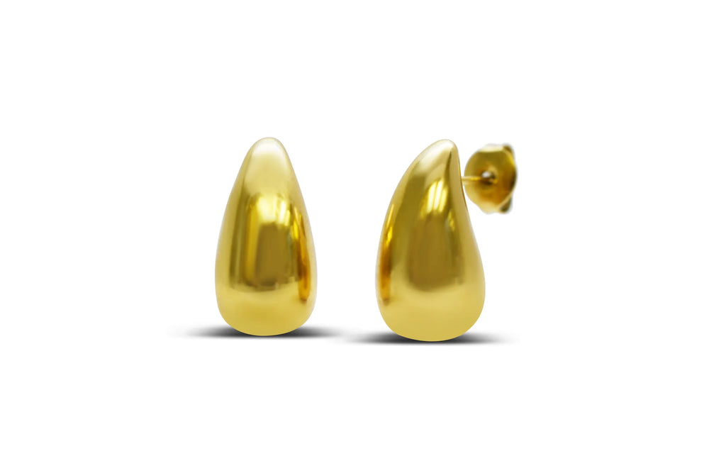 Water Droplet Earrings- Gold