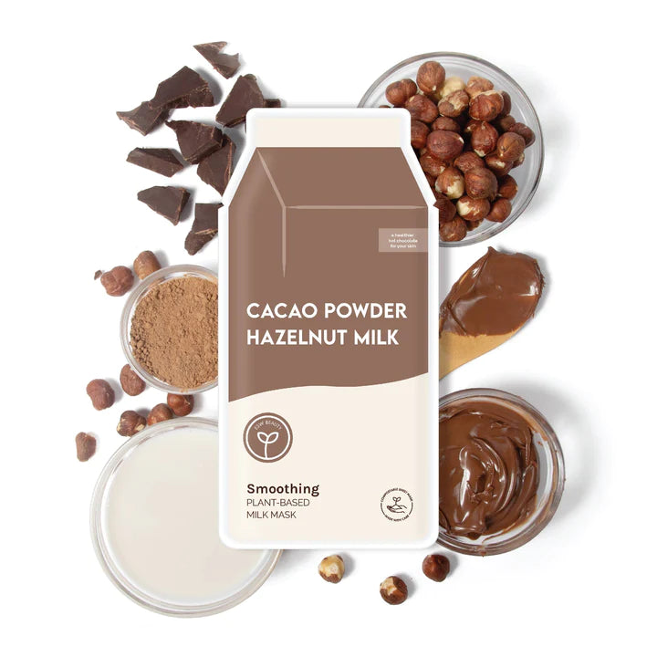 Plant Based Cacao Powder Hazelnut Milk Smoothing Milk Mask