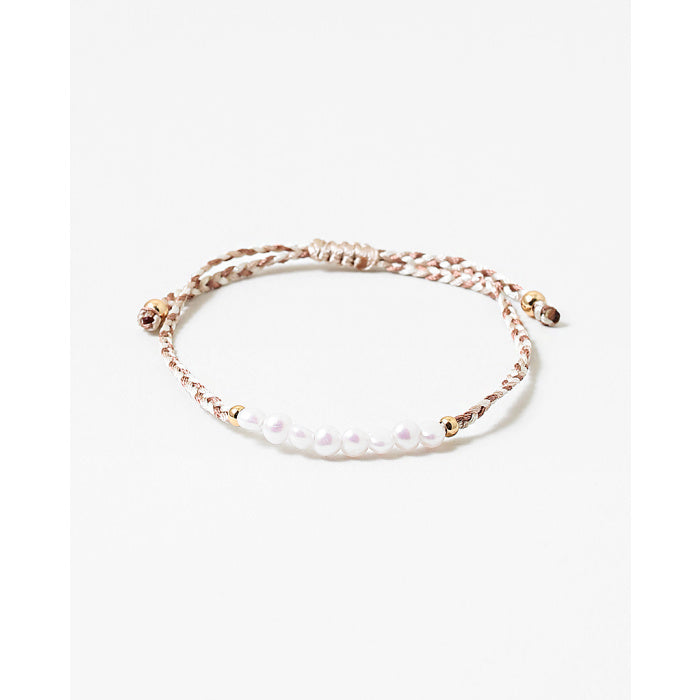 Pearl Threaded Bracelet- Natural