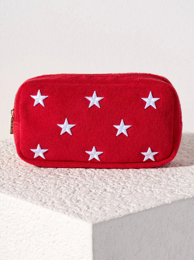 Sol Stars Zip Pouch- Red