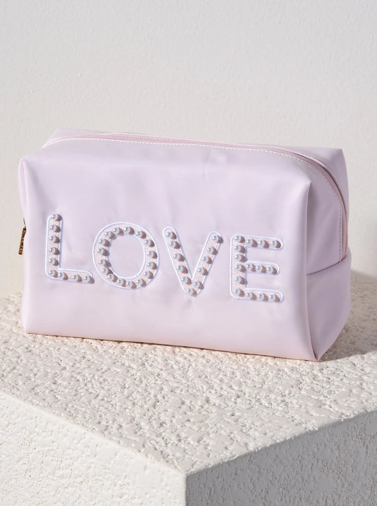 Love Zip Pouch- Blush