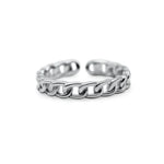 Curb Link Ring in Silver