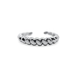 It Fits - "Croissant" Twist Ring in Sterling Silver