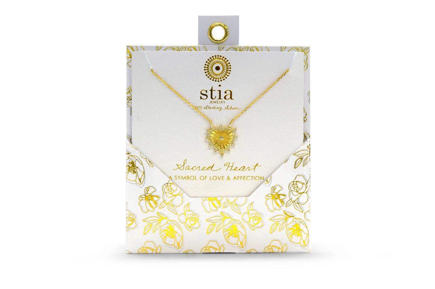 A Charming Story- Sacred Heart Necklace 14K Gold