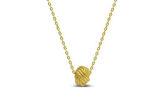 A Charming Story- Forever Knot Necklace 14K Gold