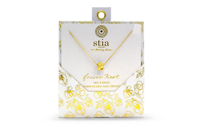 A Charming Story- Forever Knot Necklace 14K Gold