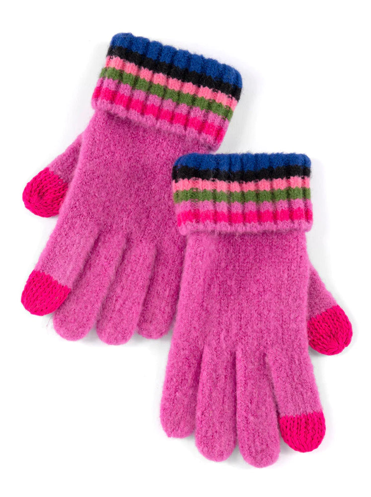 Ronen Touchscreen Gloves- Magenta
