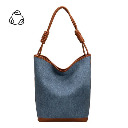 Adeline Canvas Large Tote Bag- Denim