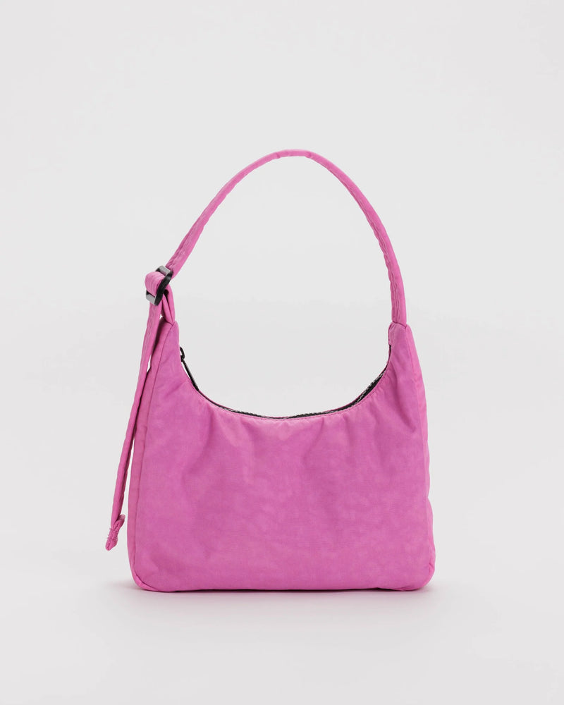 Mini Nylon Shoulder Bag- Extra Pink