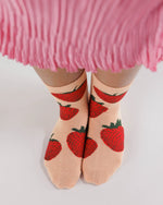 Crew Sock- Strawberry