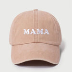 Mama Print Baseball Hat- Dusty Pink