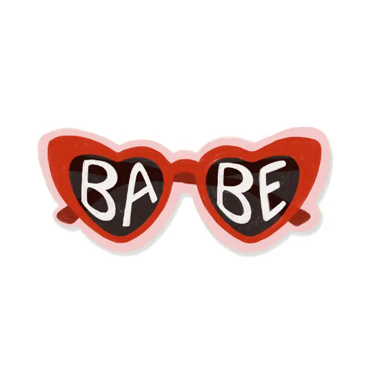 Babe Sunglasses Cute Boho Vinyl Sticker