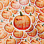 Most Wonderful Time of the Year Pumpkin Sticker