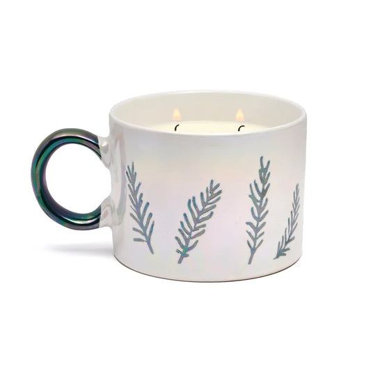 8oz White Ceramic Mug- Cypress & Fir