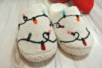 String Lights Slippers- Ivory