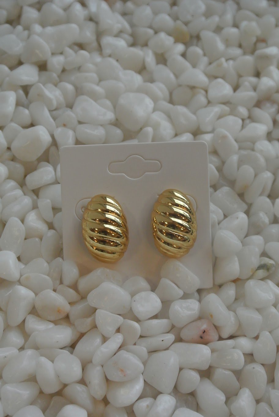 Clam Shell Post Earrings- Gold