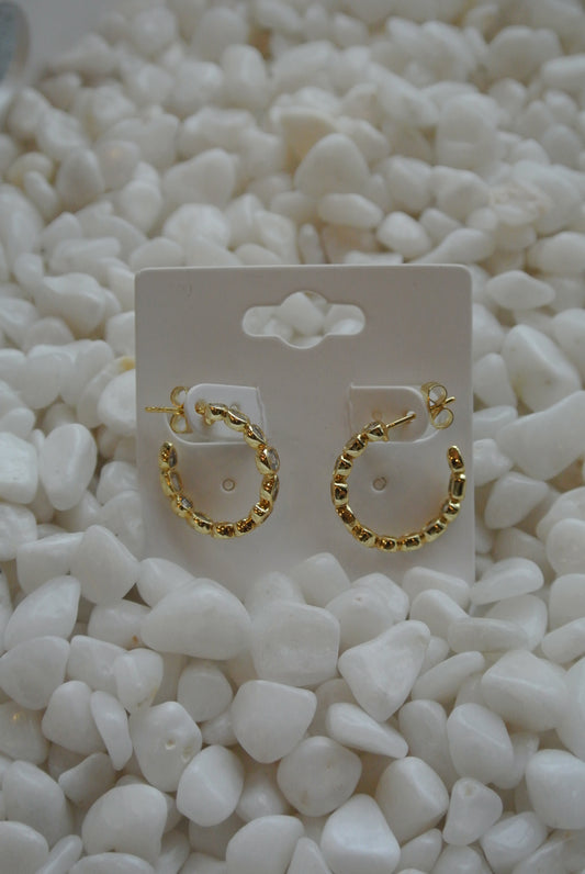 Gold Multi Shaped Hoop Earrings