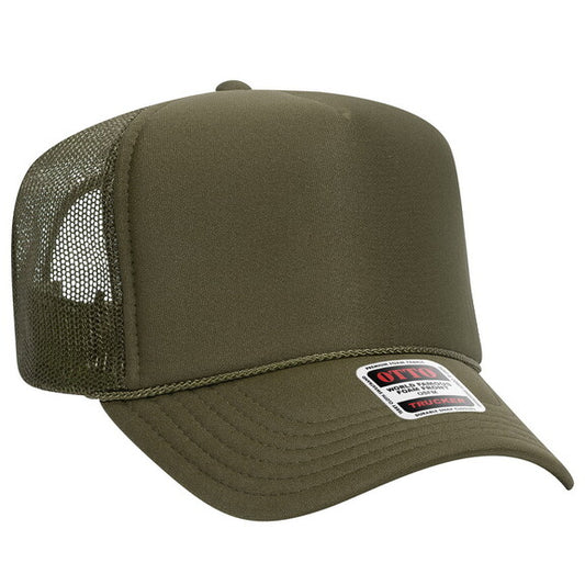 Mesh Trucker Hat- Olive