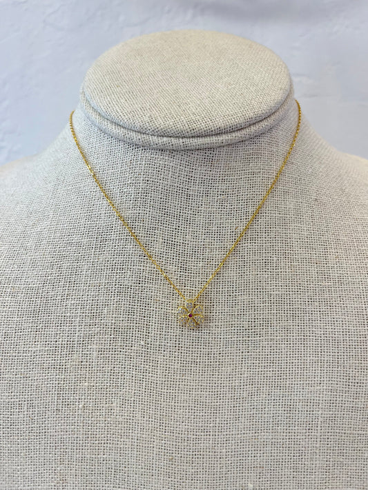 Dainty Daisy Necklace- Gold