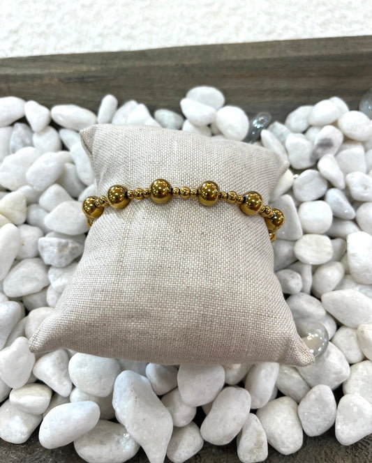 Mixed Ball Bracelet- Gold