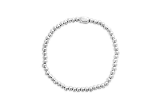 Plain Ball Bracelet 4mm- Silver