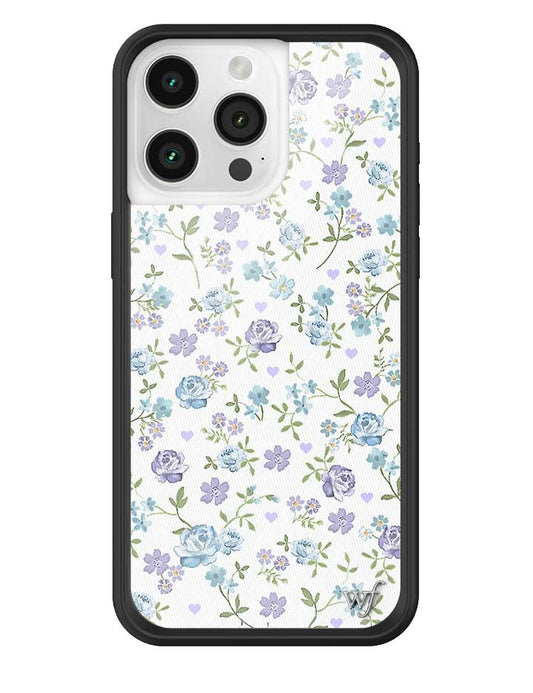 Lilac & Blue Floral iPhone Case