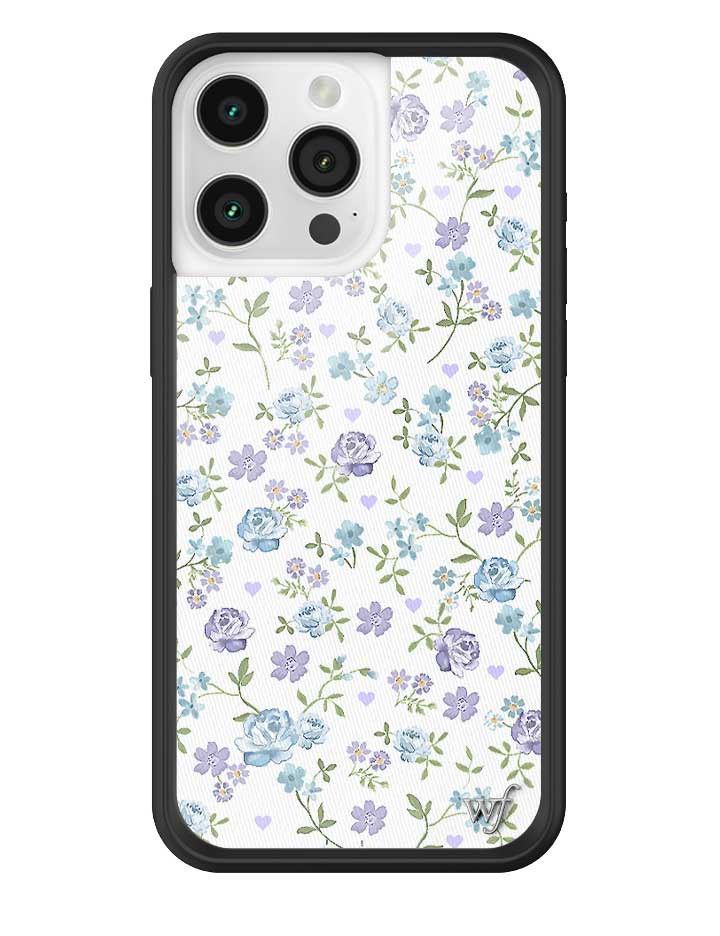 Lilac & Blue Floral iPhone Case