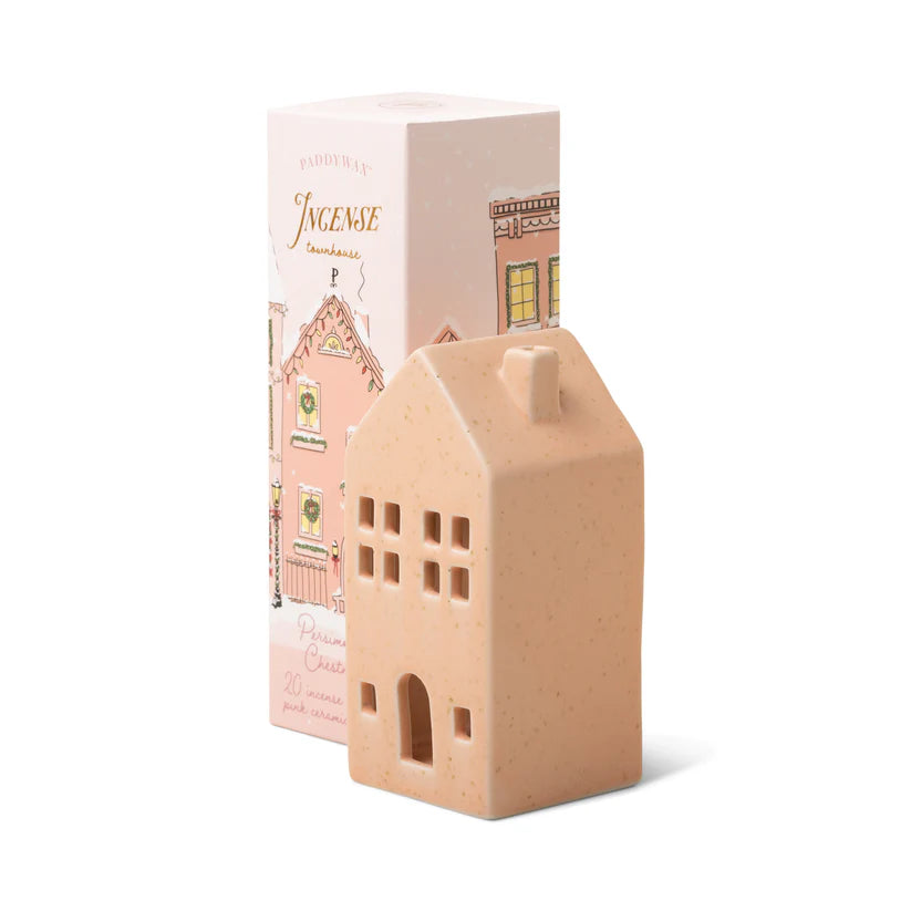 Holiday Town Incense Cone Holder - Persimmon Chestnut