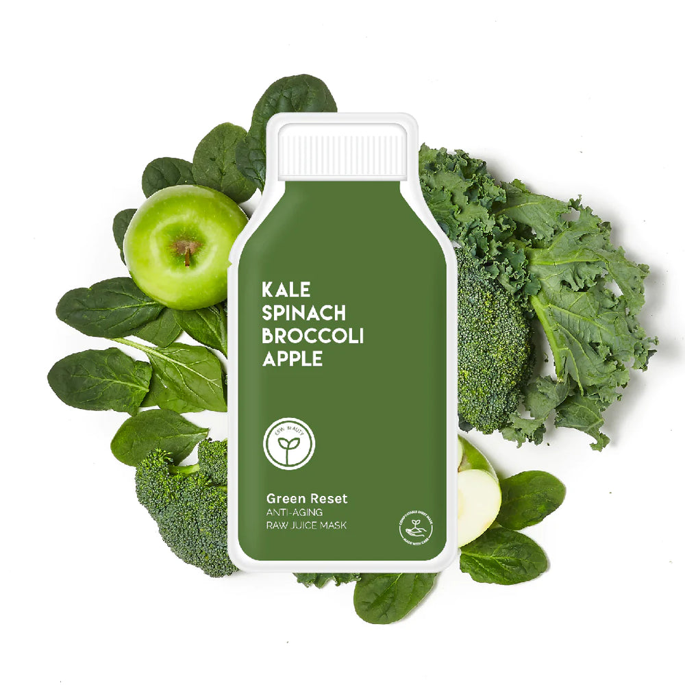 Raw Juice Face Mask- Kale Spinach Broccoli Apple