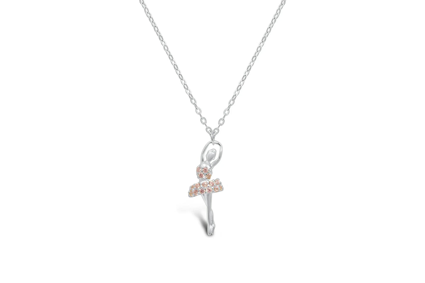 Beautiful Ballerina Necklace- Sterling Silver