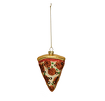 Glass Pizza Ornament