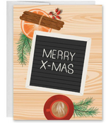 Holiday Letters, Letterboard Christmas Greeting Card