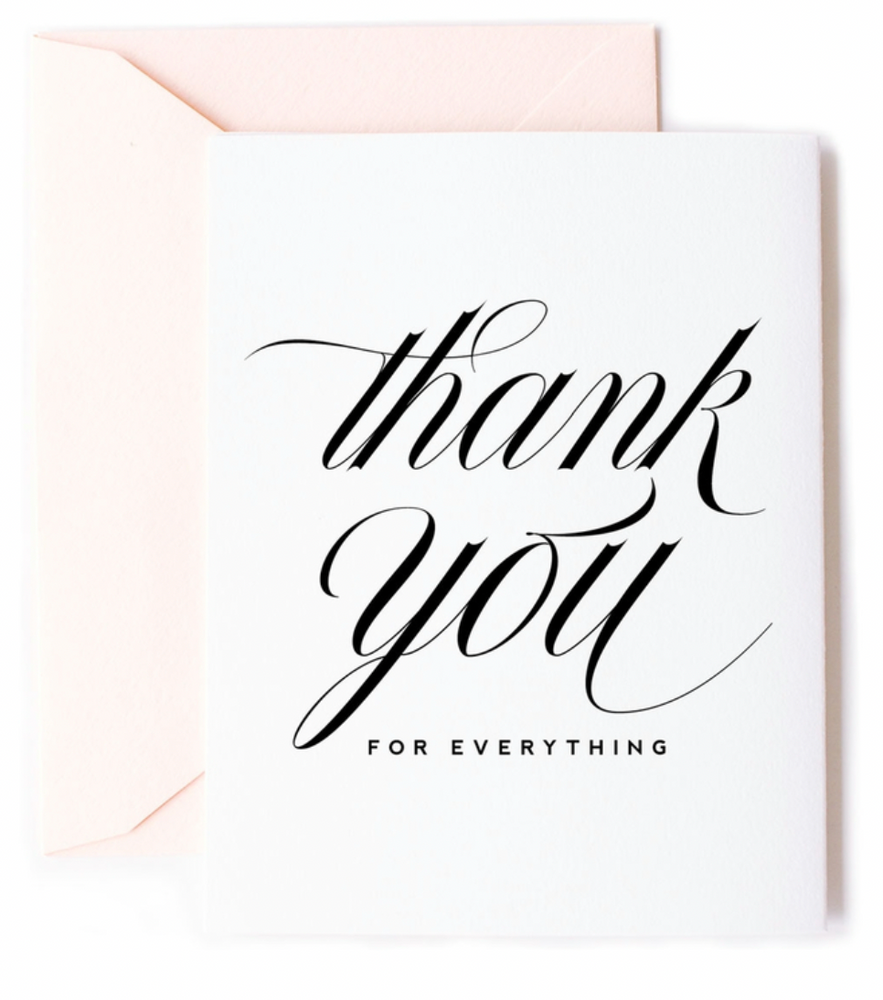 Thank You For Everything Card