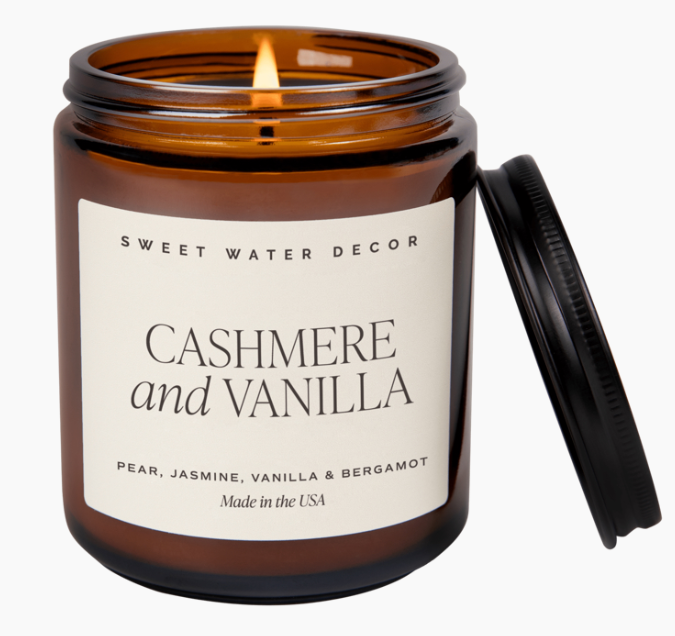 Cashmere and Vanilla Soy Candle - 9 oz