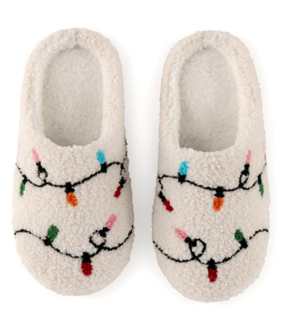 String Lights Slippers- Ivory