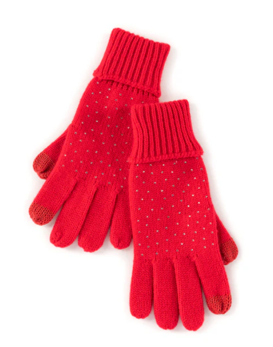 Natalia Touchscreen Gloves- Red