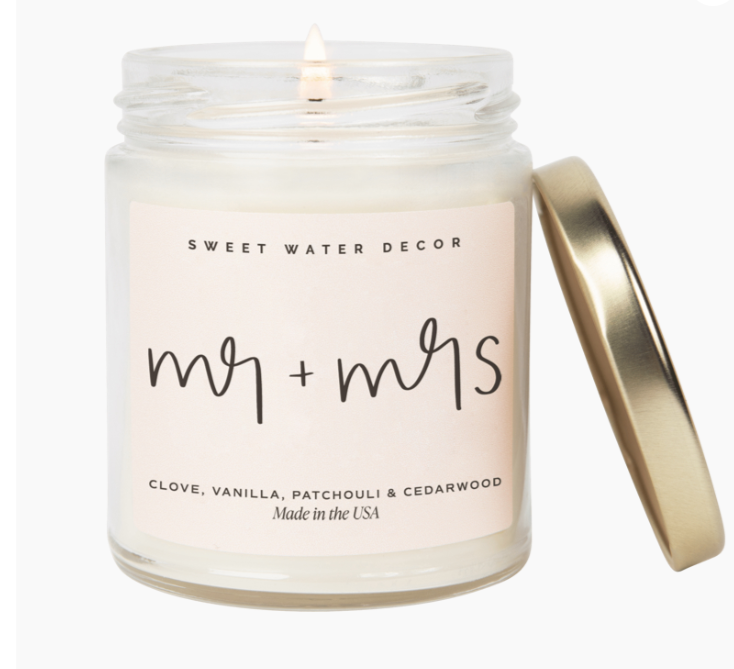 Mr. & Mrs. Quote Candle - 9 oz