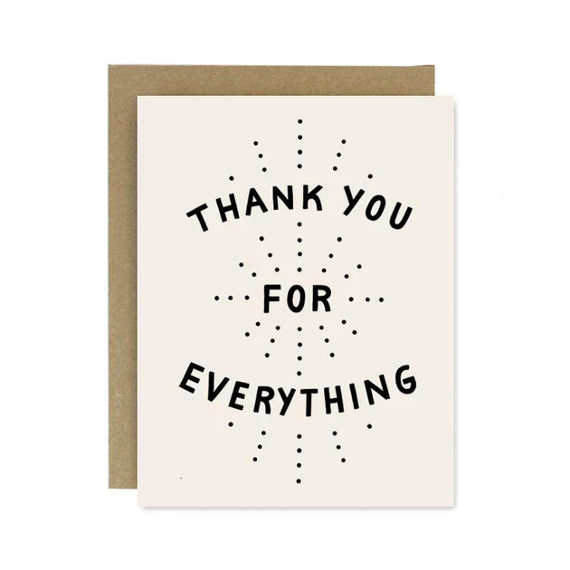 Thank You For Everything Card