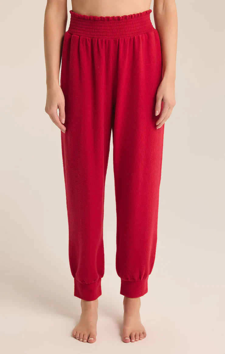 Holly Dream Cozy Jogger- Haute Red