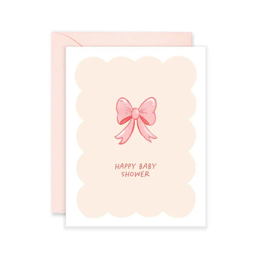 Baby Shower Bow Card