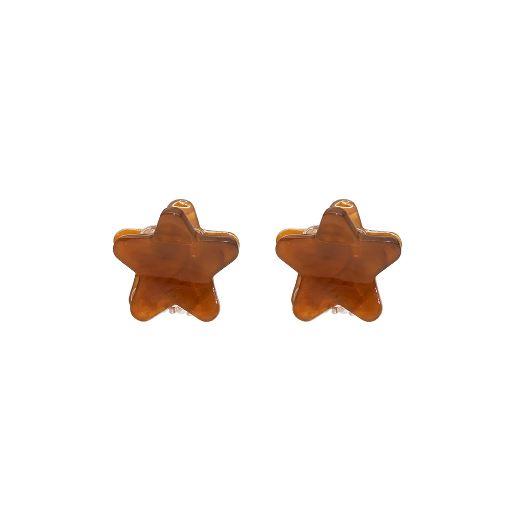 Baby Star Clip Set- Gingerbread