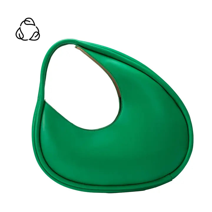 Nikki Recycled Vegan Shoulder Bag- Green
