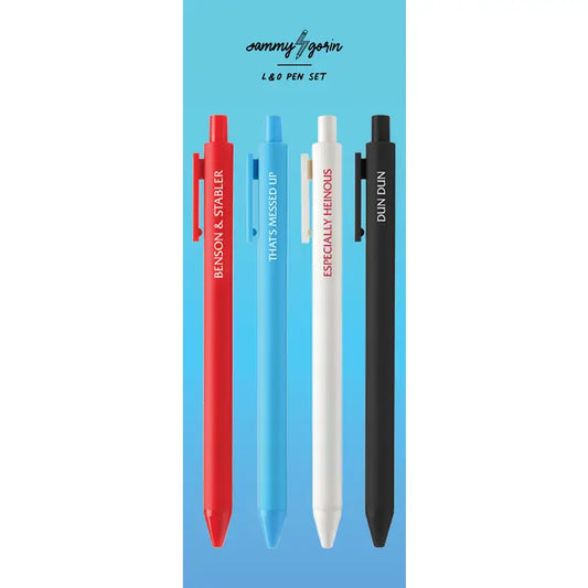 Law & Order Gel Pen Set