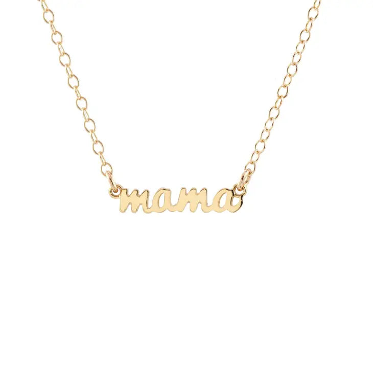 Gold Mama Charm Necklace
