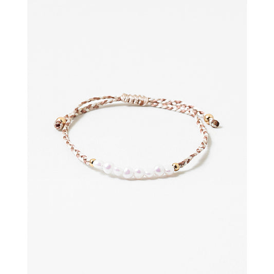 Pearl Threaded Bracelet- Natural