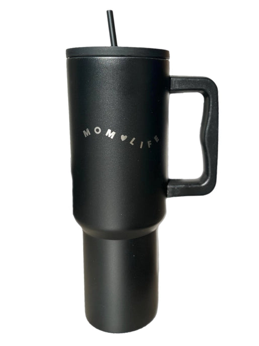 Mom Life 40 oz Tumbler- Black