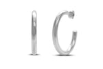 Weightless Hoop Earrings 35mm- Silver