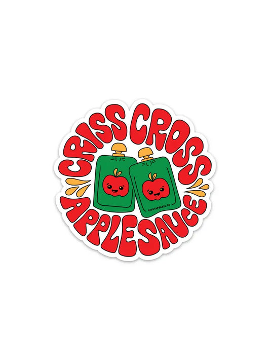 Criss Cross Applesauce Sticker