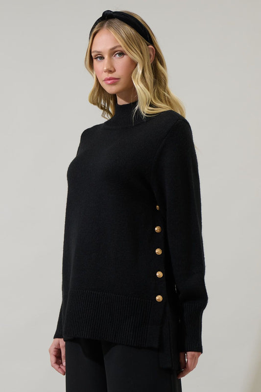 Brussel Mock Neck Sweater